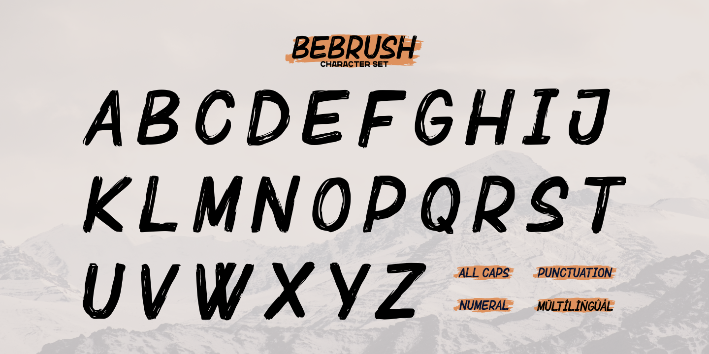 Example font Bebrush #4